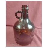 Brown glass jug