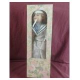 Vintage boy sailor porcelain doll 16"