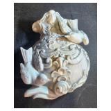 8" vintage Ardco ceramic wall pocket vase