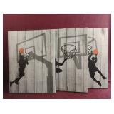 Basketball wall decor 11.5 x 15.5