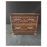 Vintage Lerner Jewelry Sewing Craft Box 2 Drawer