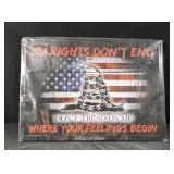 17x12 metal sign dont tread on me
