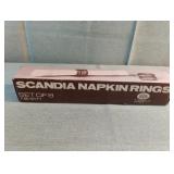 Vintage Scandia Napkin Rings. Set of 8
