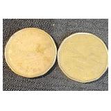 1989 and 1990 Canada Dollar Coin Elizabeth ll