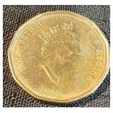 1995 Canada Peacekeeping Loonie One Dollar $1