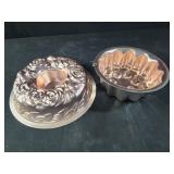 vintage copper-colored aluminum jello bundt cake