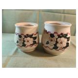 Magnolia decorated canisters
