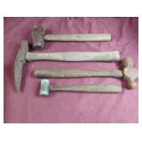 Ball peen hammer and more .....