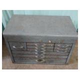 Machinest tool box with contents. Very heavy. No
