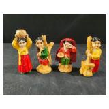Hand-painted Resin Figures 3.75" WORKERS/FARMERS