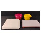 Tupperware containers with lids