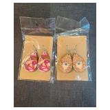 2 pair new earrings