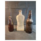 Vintage budweiser 6" bottle, ibc root beer