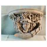 Vintage Cherub floral wall shelf 10 x 7