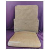 Vintage Wooden Auditorium seats and backs.
