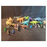 Assorted dinosaur toys