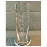 Tinkerbell/Fairy 3D Laser Etched Crystal Glass