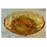 Vintage Anchor Hocking Fairfield Amber Glass