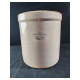 vintage 3-gallon stoneware crock made by the