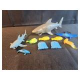Sharks and fish toys