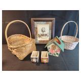 10x12 cute bathroom picture, birdhouse planter,