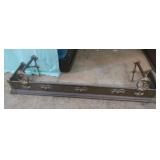 47x9x11 brass fireplace fender vintage