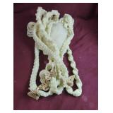 Handmade plant hanger with butterfly decor. 60"