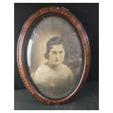 16.5x22 5 antique bubble glass photo frame