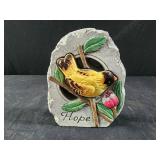 Hope bird garden decor 4.5 x 5.5
