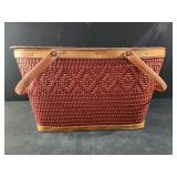 Redman vintage picnic basket 18x10x12 woven