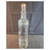 Tall 12.25ï¿½ Patterned Clear Glass Bottle Rope