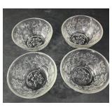 Princess House Fantasia Glass Bowls 5x2