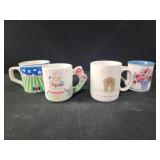 4 Cute coffee mugs