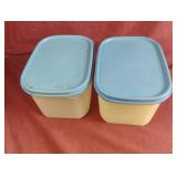 Vintage Tupperware. 2-8 cup containers with lids