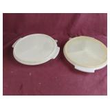 Vintage Tupperware divided dishes. 2 total. 1 of
