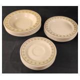 ANCHOR HOCKING "CHANTILLY" saucers, desert