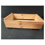 20x6 open wooden crate grapes