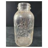 Vtg ball Mason jar clear glass