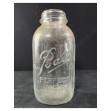 Ball Mason clear glass jar