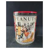 Limited edition peanuts planters tin