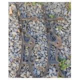 Cast iron bench brackets 30" tall