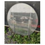 Outdoor round table. Portable 40 x 27.5