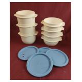 Tupperware bowls. 16oz and 26oz. Includes 4 lids