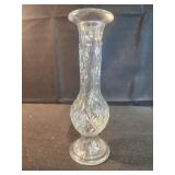 Vintage E O Brody #920 2 Clear Pressed Glass Vase
