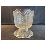 Avon by Fostoria Daisy and Diamond Footed Candle