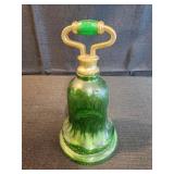 vintage Avon Emerald Green Bell Decanter, sweet