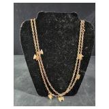 Sarah  Coventry Goldtone butterfly necklace