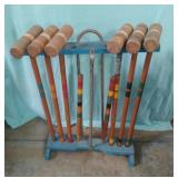 Croquet set. No balls