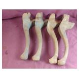 Vintage wood chair legs. 17"