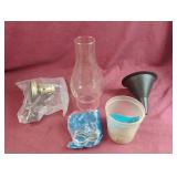 Oil lamp globe, hooks and more.....